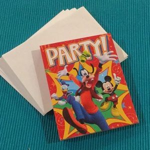 Goofy, Mickey Mouse & Donald Party Invites